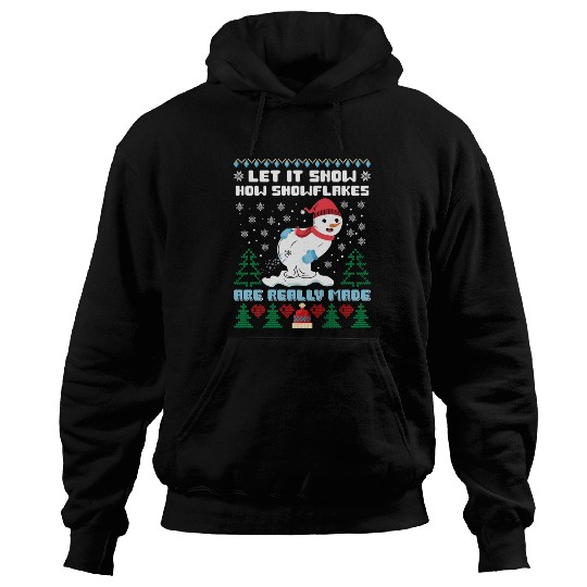 Snowman Let it Snow Christmas Snow Fever Hoodies