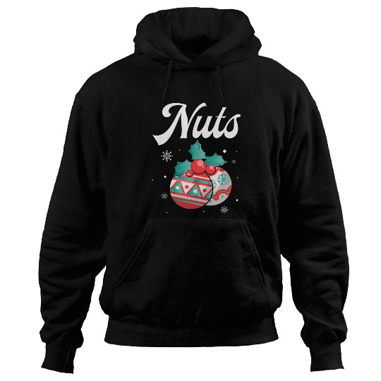 Christmas Nuts Santa Snowflakes Candy Canes Winter Hoodies