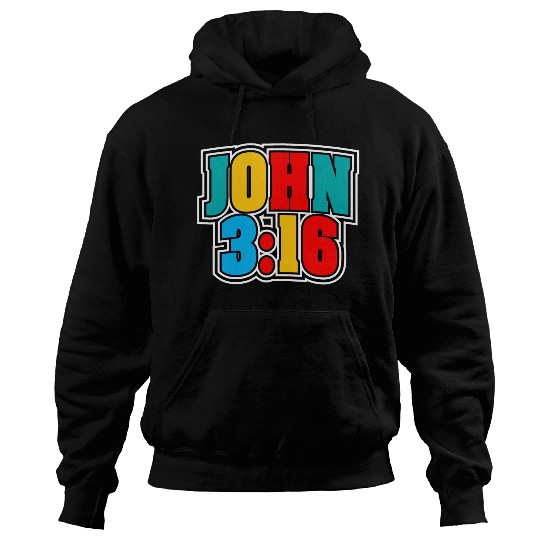 John 3:16 Love Jesus Bible Text Christian Hoodies