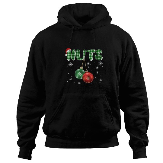 Chest Nuts Christmas Funny Couple Matching Hoodies