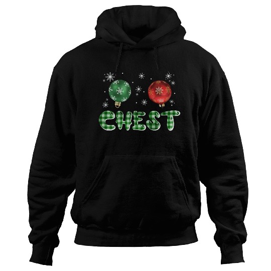 Chest Nuts Christmas Couple Funny Matching Hoodies