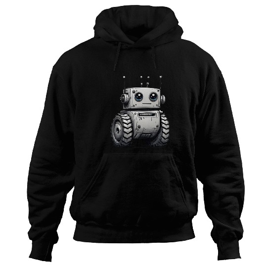 Robot with off-road tires Hoodies