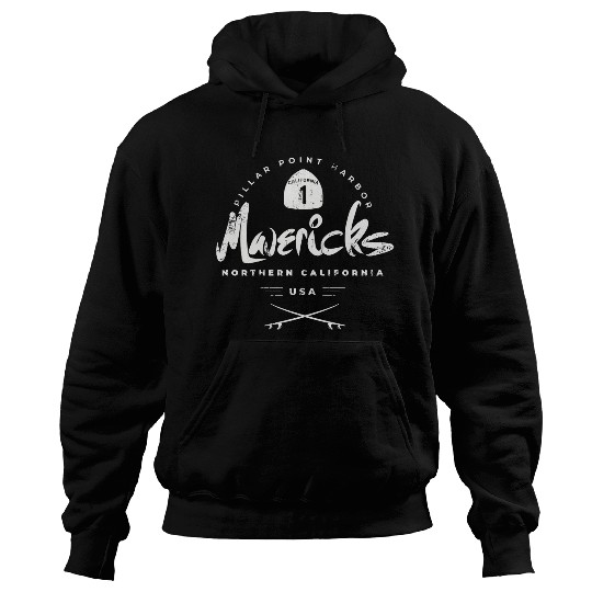 Mavericks Pillar Point California Hoodies