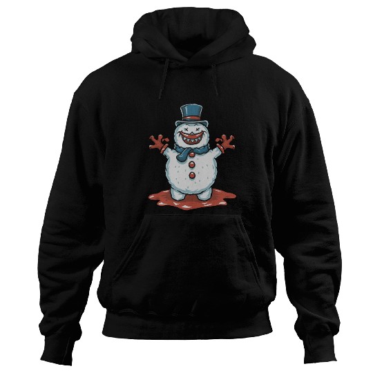 frosty snowman creepy Hoodies