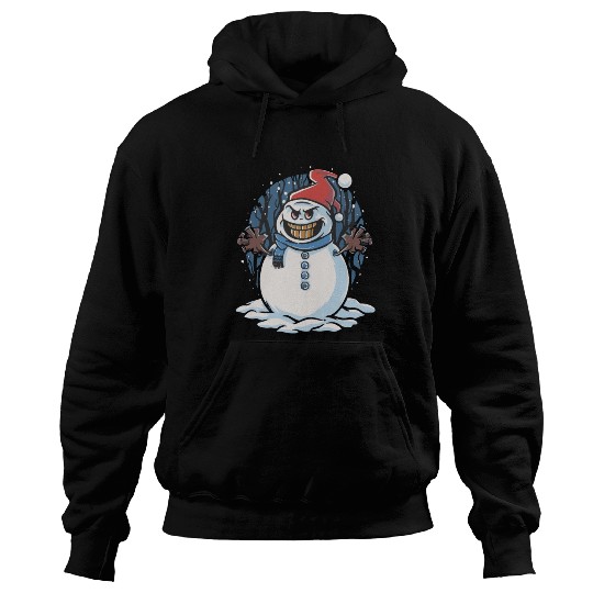 frosty snowman creepy Hoodies