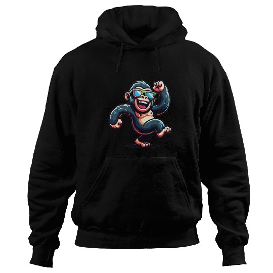 Gorilla With Sunglasses Hoodies