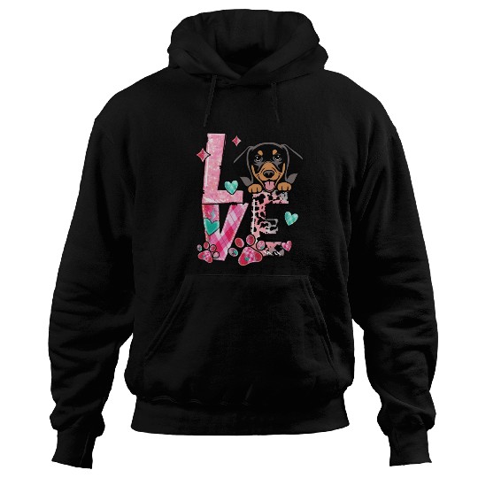 Daschund I Love My Dog Hoodies
