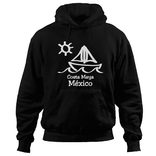 Costa Maya Mexico Sailboat Vacation Trip Beach Hoodies