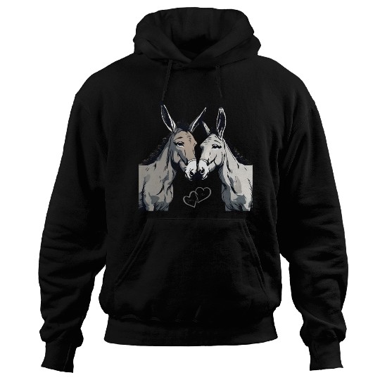 Donkey Couple - You & I Hoodies
