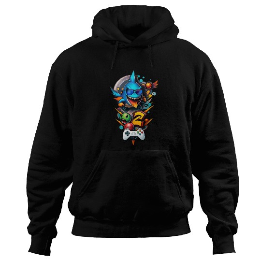 A geek gaming illustration Hoodies