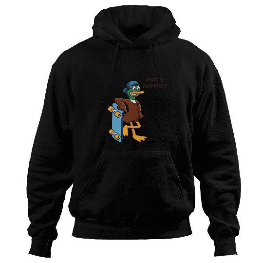 What's Poppin Duck Skaterboy Skateboardkid Hoodies