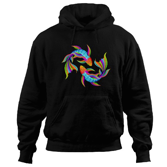 Fish galaxy Hoodies