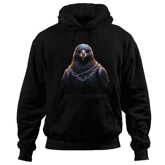 Eagle Caged Thunder: A Heavy Metal Eddie Hoodies