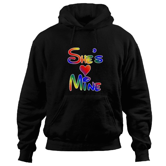 LGBT Pride I'm Her She's Mine Lesbian Couple Love Hoodies