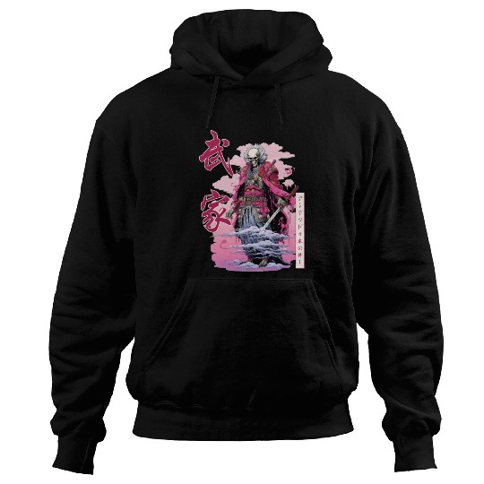 Skeleton Samurai Japanese Streetwear Harajuku Japa Hoodies