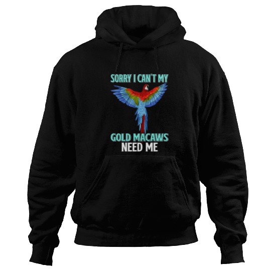 Gold Macaw Ornithologist Enthusiast Gift Hoodies