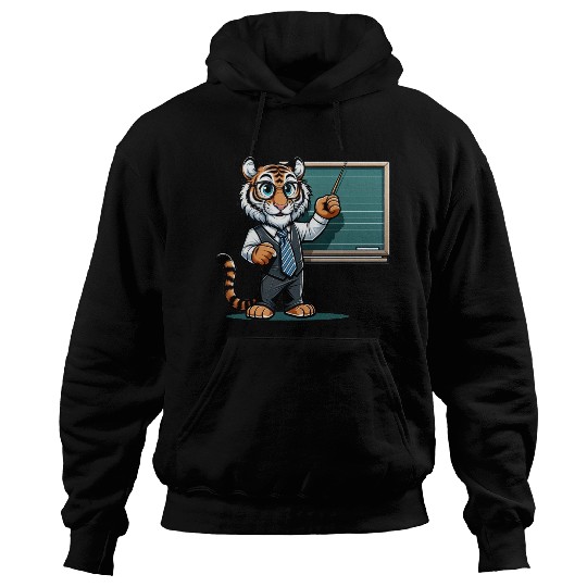 Cute Tiger Teacher Hoodies