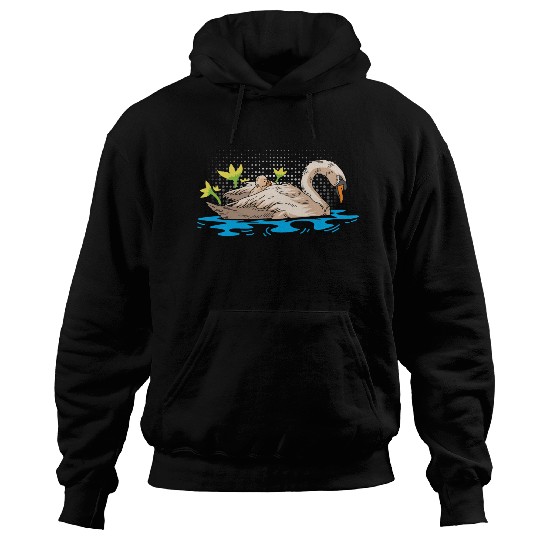 Mother Child Swan Zookeeper Gift Hoodies