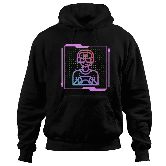 Sleeping By Day Gaming By Night Hoodies