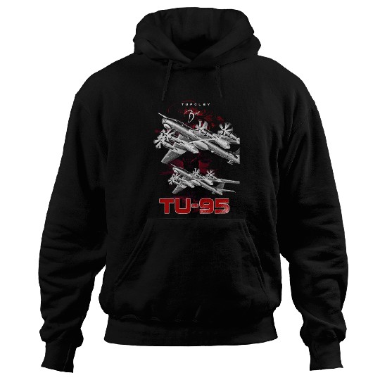 Tupolev TU-95 Heavy Russian Bomber Aircraft Hoodies