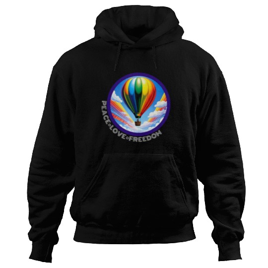 Peace Love Freedom Ballon Hoodies