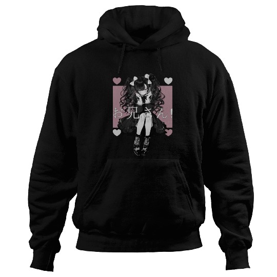 Gothic Maid Anime Harajuku Yami Kawaii Aesthetic Hoodies