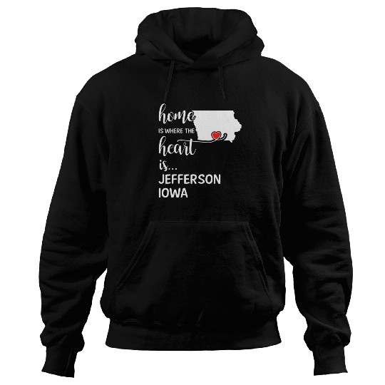 Jefferson County Iowa Is Where My Heart Is Gift Hoodies