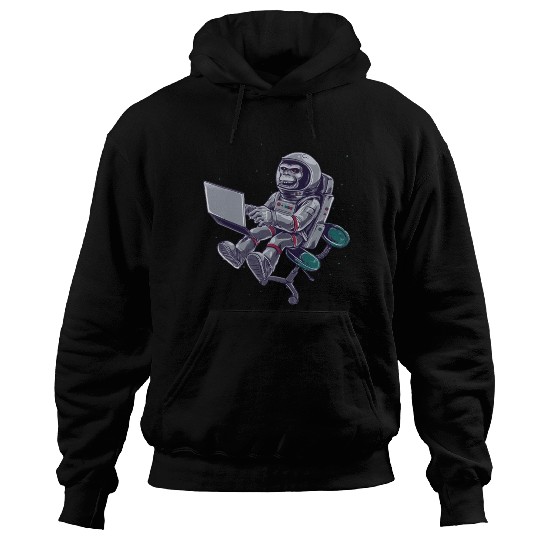 Astronaut Monkey In Space Hoodies