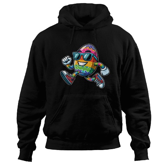 Easter Egg Easter Egg Running Race Jogging Jogger Hoodies
