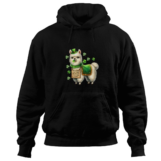 Irish LLAMA lucky charm Hoodies