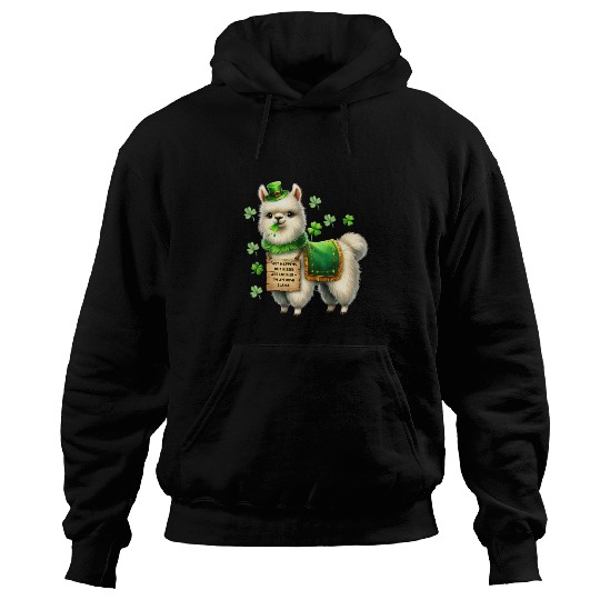Irish LLAMA lucky charm Hoodies