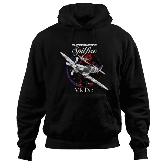 Supermarine Spitfire MK.IXc WW2 Fighter Plane Hoodies