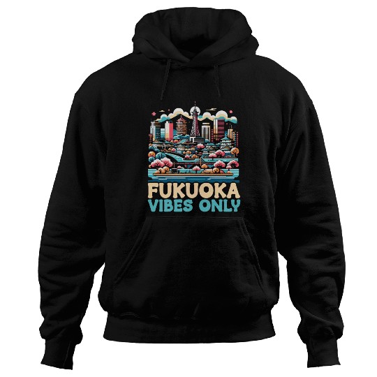 Fukuoka Japan Country Travel Vacation Japanese Hoodies