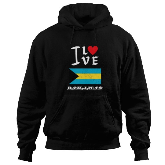 I Love Bahamas Hoodies