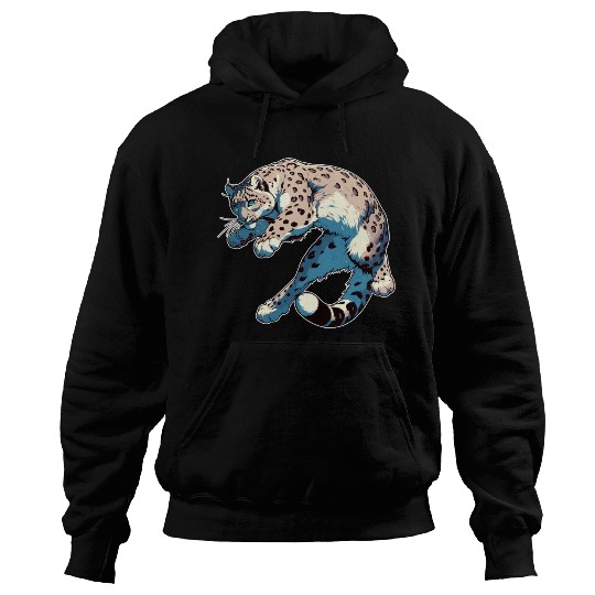 Snow Leopard Leopard White Leopard Hoodies