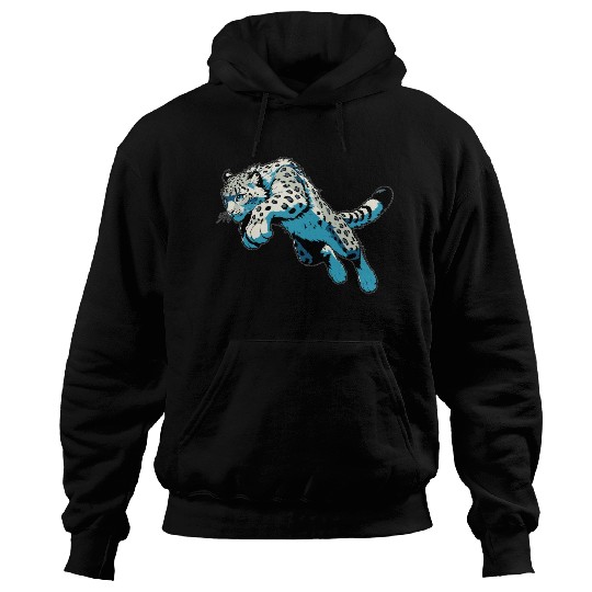 Snow Leopard Leopard White Leopard Hoodies