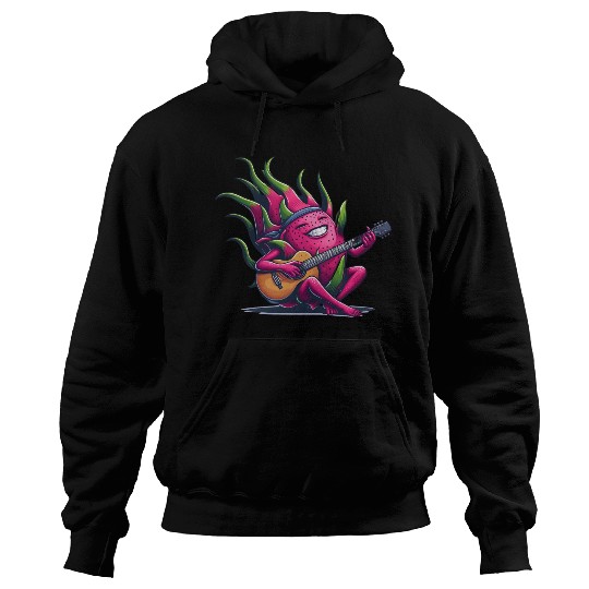 Dragon Fruit Jam: Playing the Guitar Hoodies