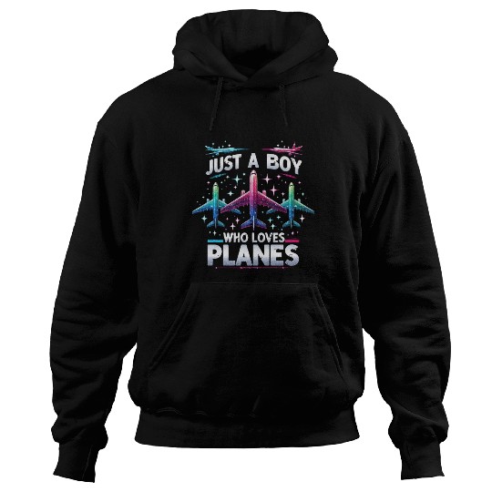 Just A Boy Who Loves Planes Hoodies