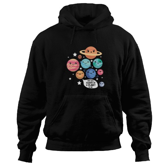 Pluto Planet Joke Funny Cosmonaut Galaxy Physicist Hoodies