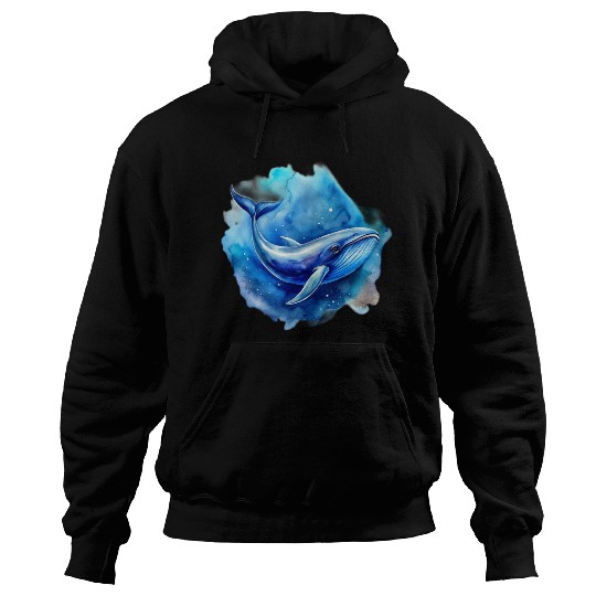 blue whale Hoodies