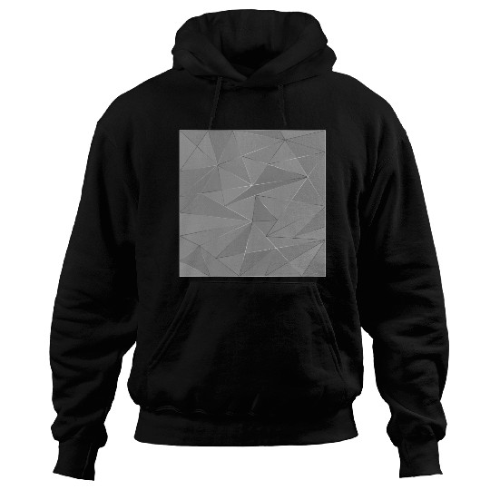 Grey silver low poly abstract background Hoodies