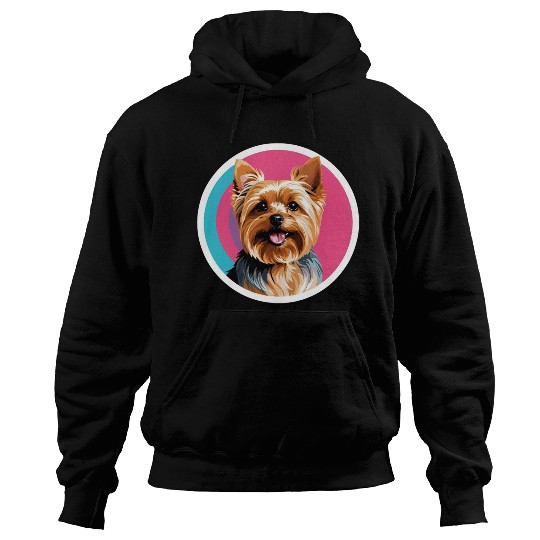 Synthwave Yorkshire Terrier 2 Hoodies