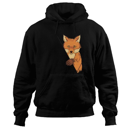Red Fox Cartoon Animal Kingdom Nature Hoodies