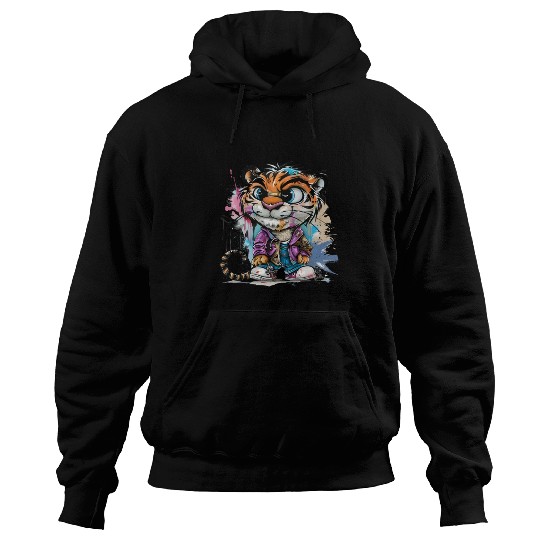 Tiger Trendsetter: Street Style Icon of the Urban Hoodies