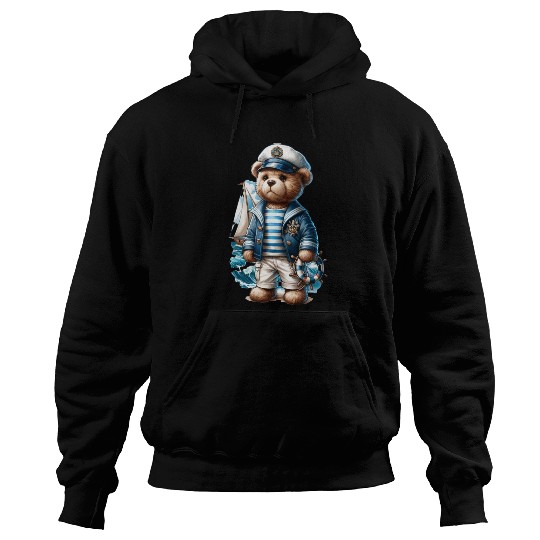 Adventurous Teddy Bear Sailing Hoodies