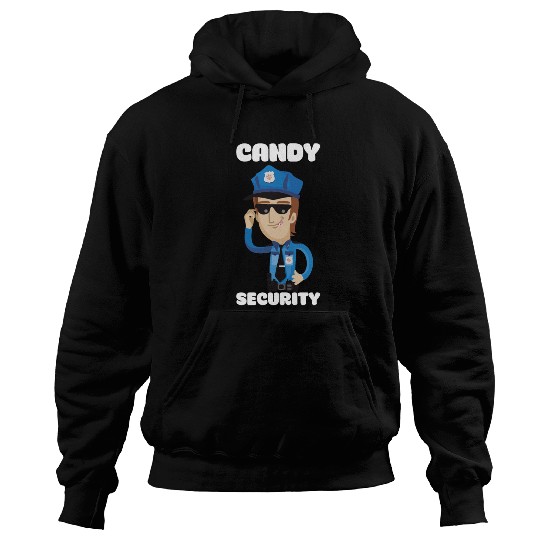 Candy Security Kids Parents Matching Birthday Hoodies