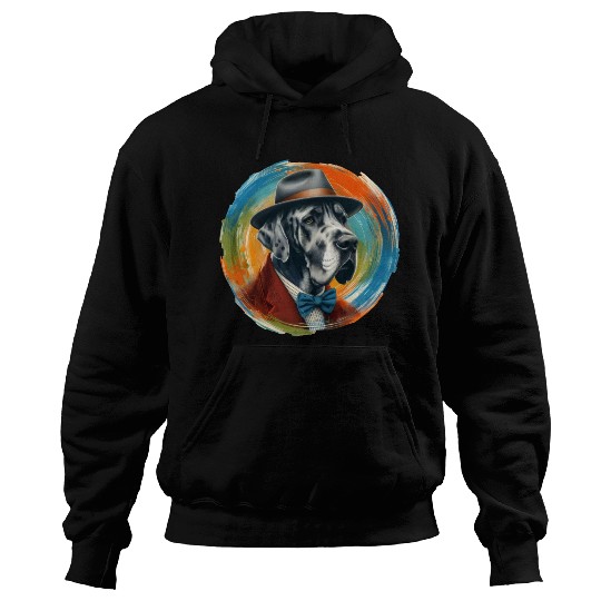 Great Dane Cartoon Hoodies