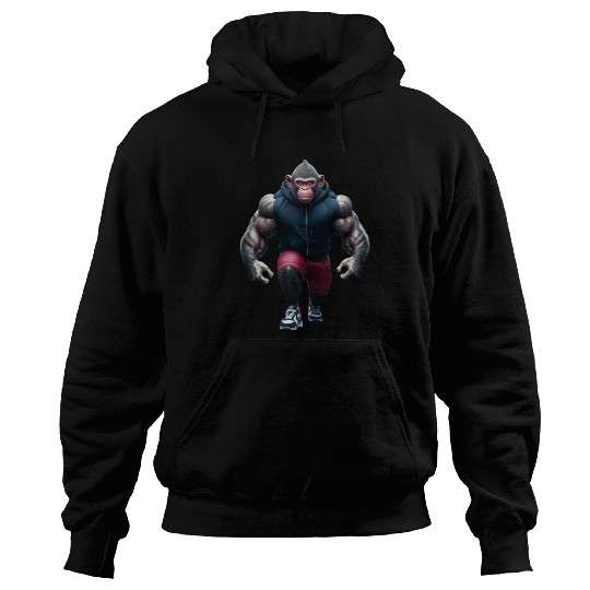 "Prime Ape: The Muscular Monkey" Hoodies