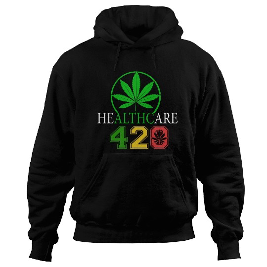 Silly 420 Healthy Herb Weed Marijuana Design Hoodies