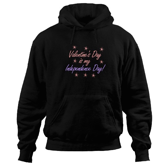 Single Alone Lonely valentine's day joke Hoodies